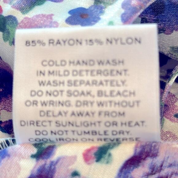 Rumer Revolve NWT luxurious skirt with leg Slit floral purple maxi skirt XS - Picture 4 of 5